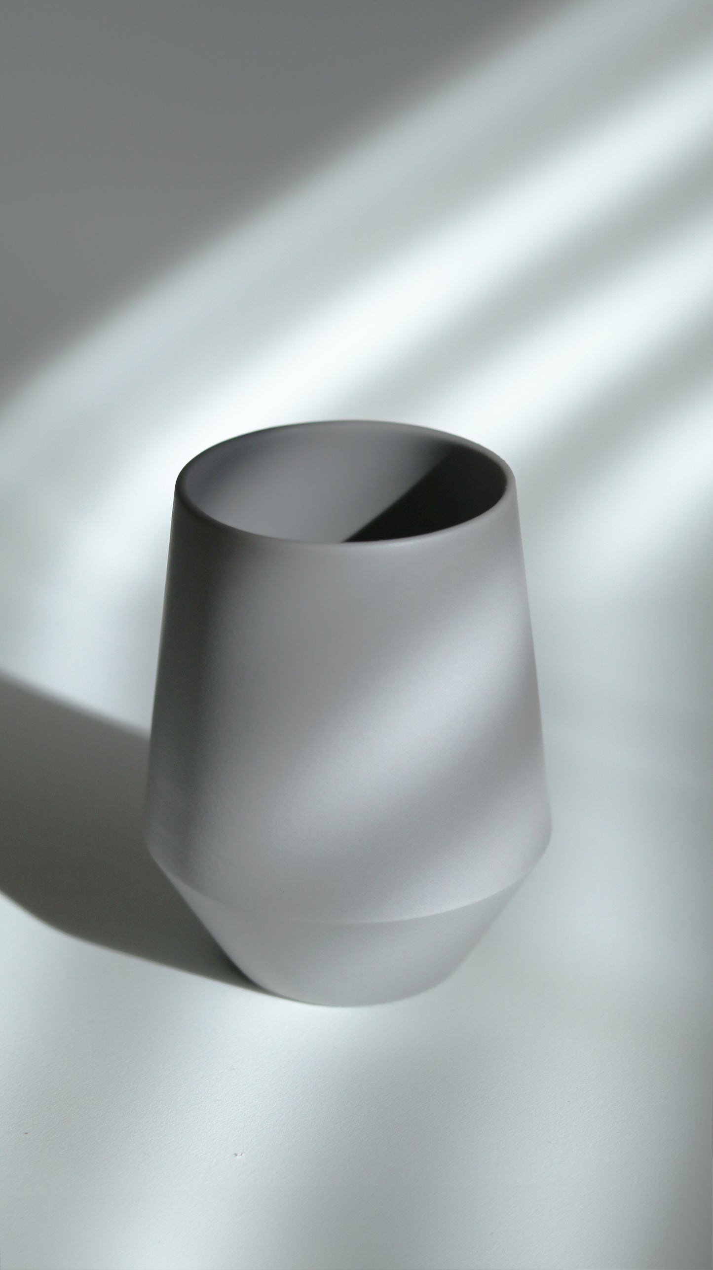 Matte Gray Ceramic Cup