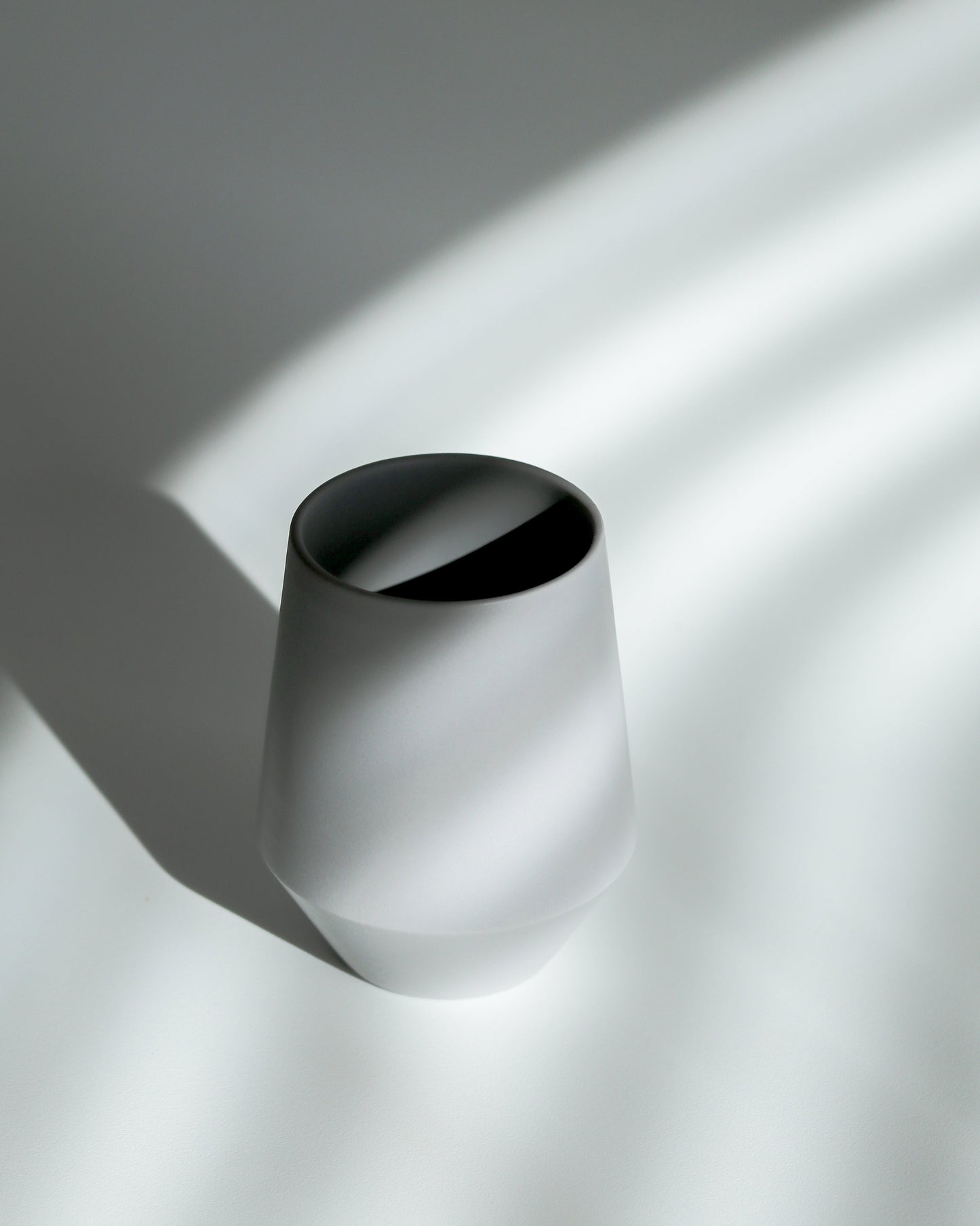 Matte Gray Ceramic Cup