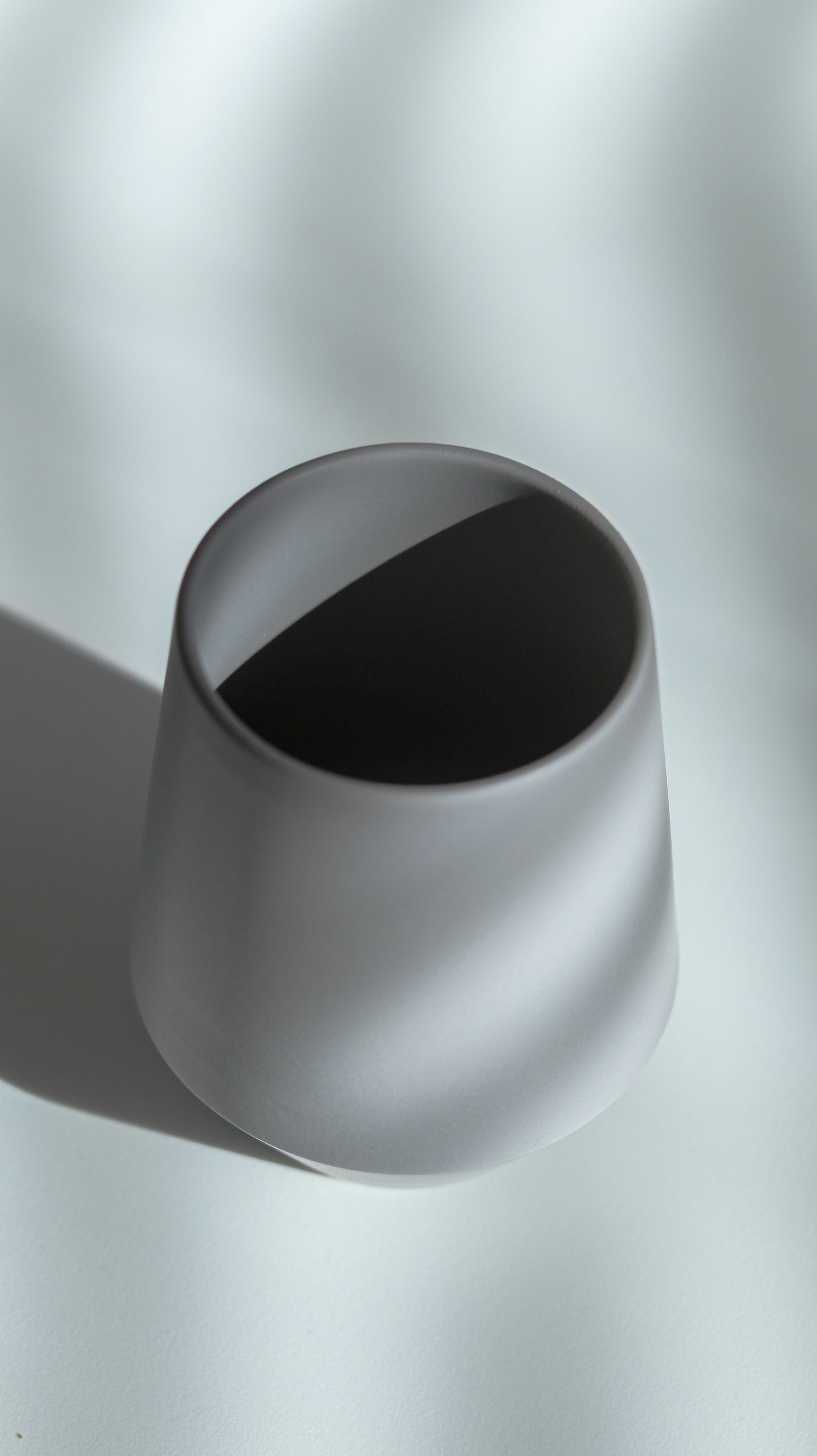 Matte Gray Ceramic Cup